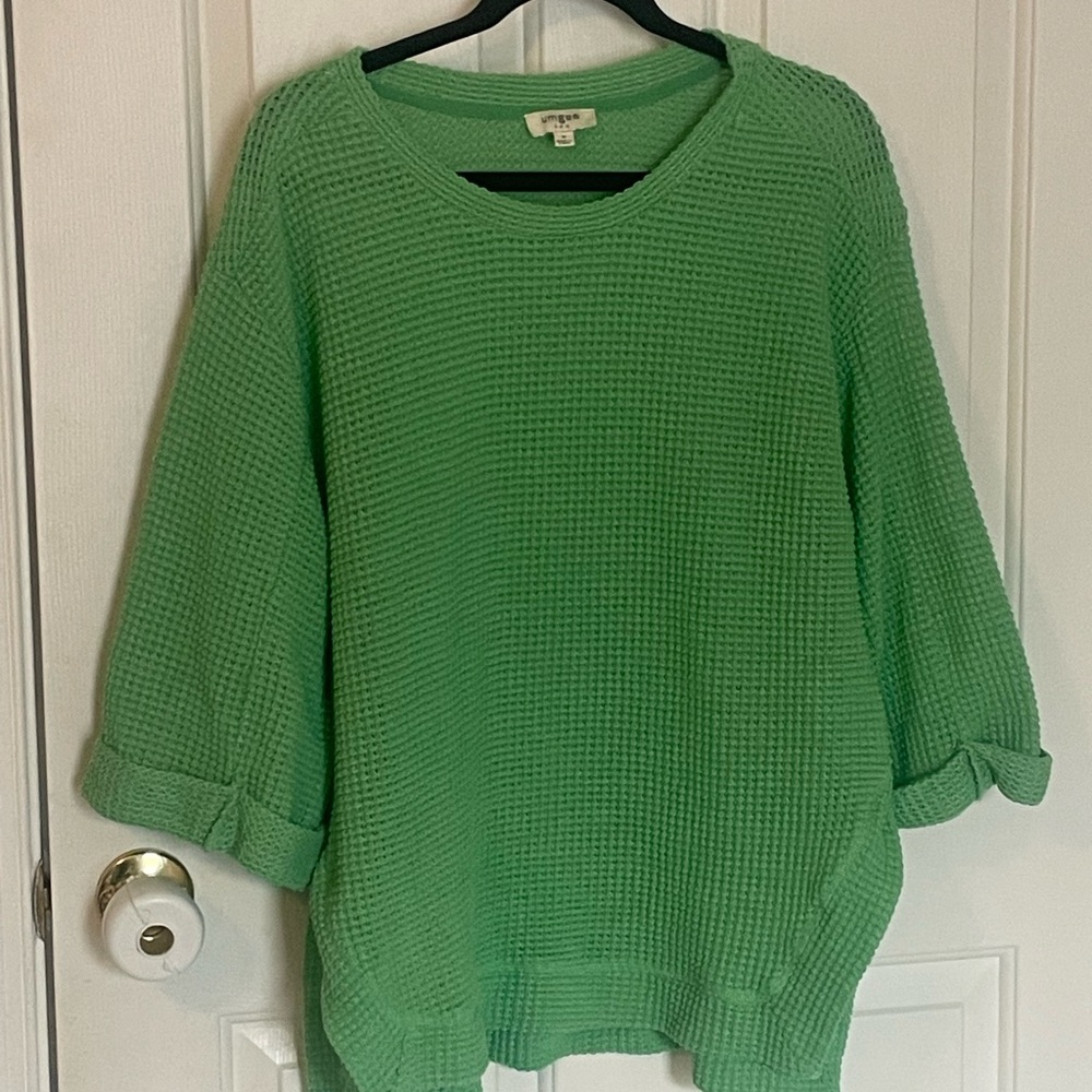Umgee Green Crew Neck Sweater M